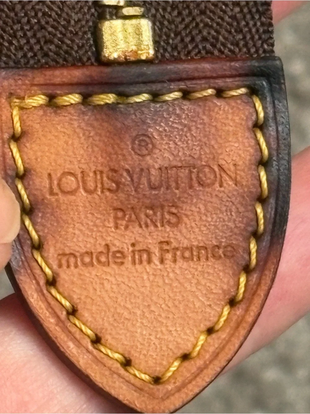 Authentic Louis Vuitton Monogram Poche Toilette 26 Clutch Bag Brown